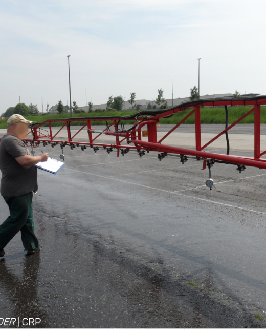 contrôle technique des buses du pulvérisateur